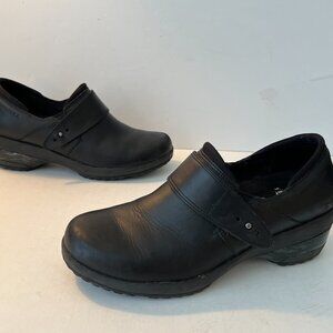 Merrell Valetta Moc AC+ Pro Leather Slip Resistant Black Work Shoe Women’s 7.5M